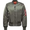 ALPHA INDUSTRIES Átmeneti dzseki 'MA-1'  olíva / piros