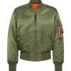 ALPHA INDUSTRIES Átmeneti dzseki 'MA-1'  olíva / piros-hu