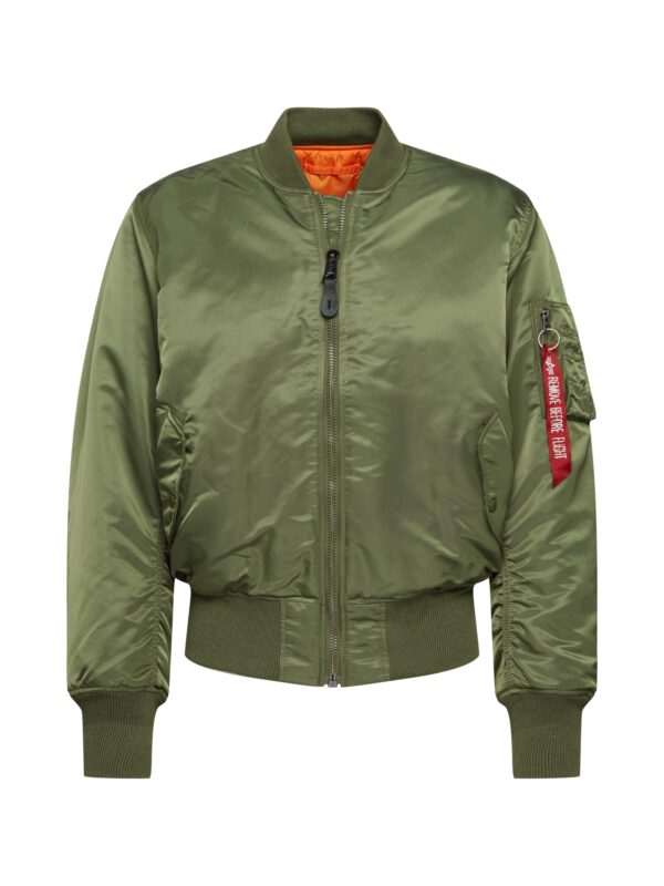 ALPHA INDUSTRIES Átmeneti dzseki 'MA-1'  olíva / piros-hu