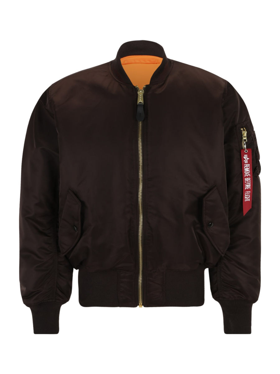 ALPHA INDUSTRIES Átmeneti dzseki 'MA-1'  sötét barna / narancs / tűzpiros / fehér-Ár