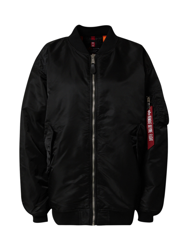 ALPHA INDUSTRIES Átmeneti dzseki 'Ma-1'  piros / fekete / fehér-Hungary