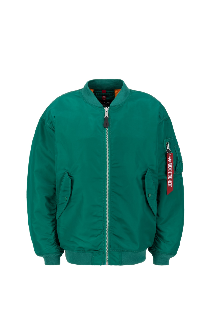 ALPHA INDUSTRIES Átmeneti dzseki 'Ma-1'  zöld / piros / fehér-Ár