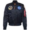 ALPHA INDUSTRIES Átmeneti dzseki 'NASA'  kék / éjkék / piros / fehér-hu