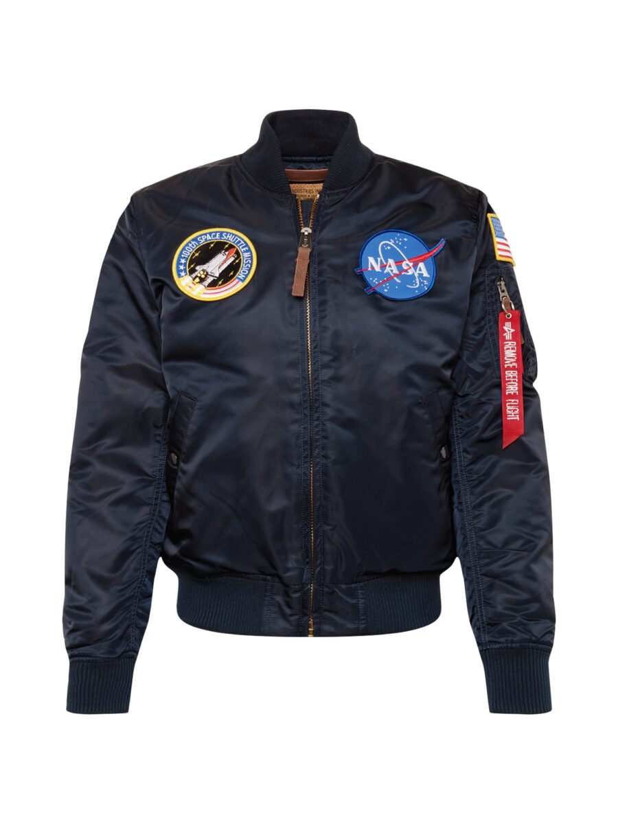 ALPHA INDUSTRIES Átmeneti dzseki 'NASA'  kék / éjkék / piros / fehér-hu