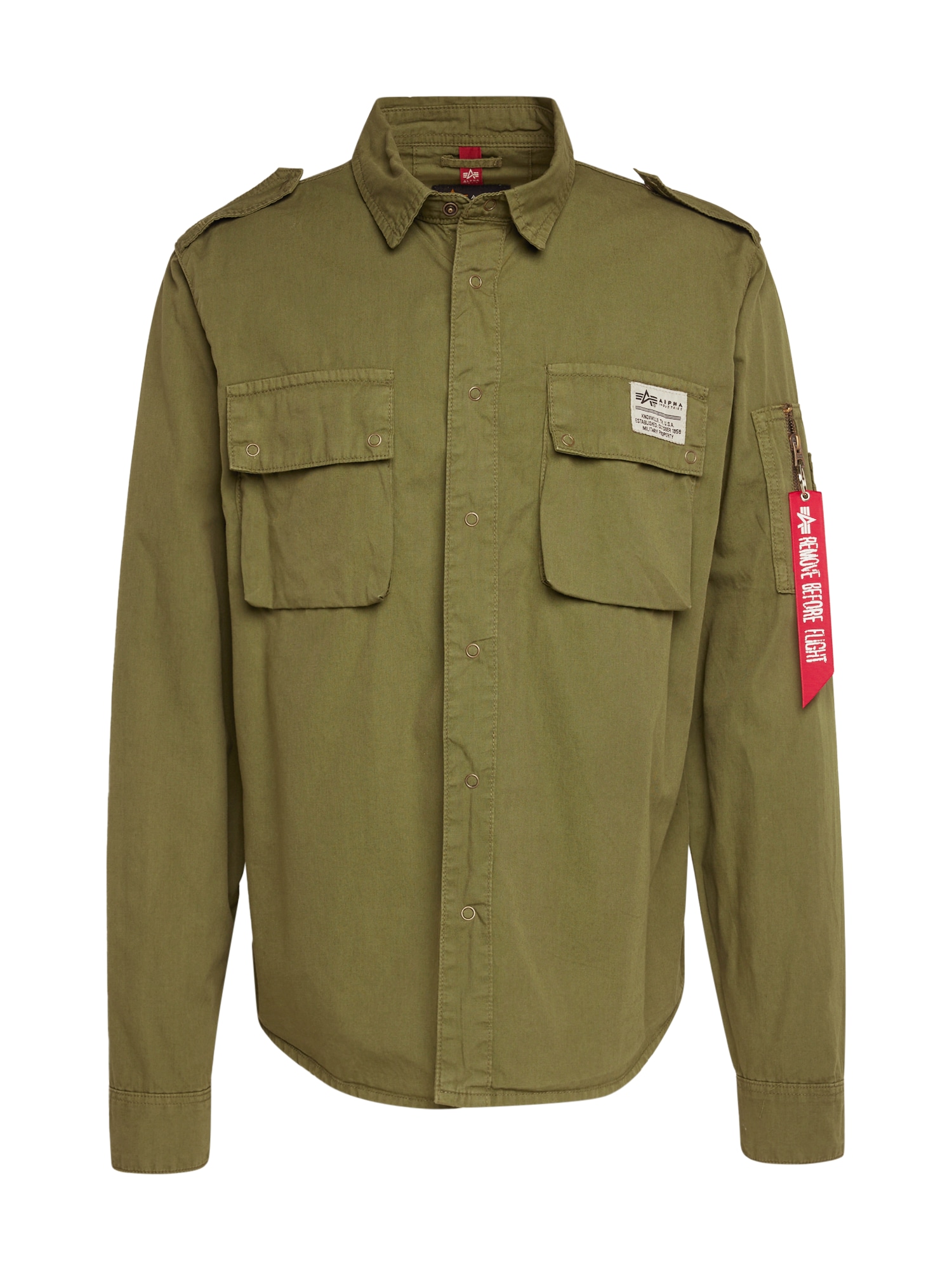 ALPHA INDUSTRIES Átmeneti dzseki 'Urban Military'  olíva / piros / fehér-Ár
