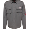 ALPHA INDUSTRIES Átmeneti dzseki 'Urban Military'  sötétszürke / rikító piros / fekete / piszkosfehér-Ár
