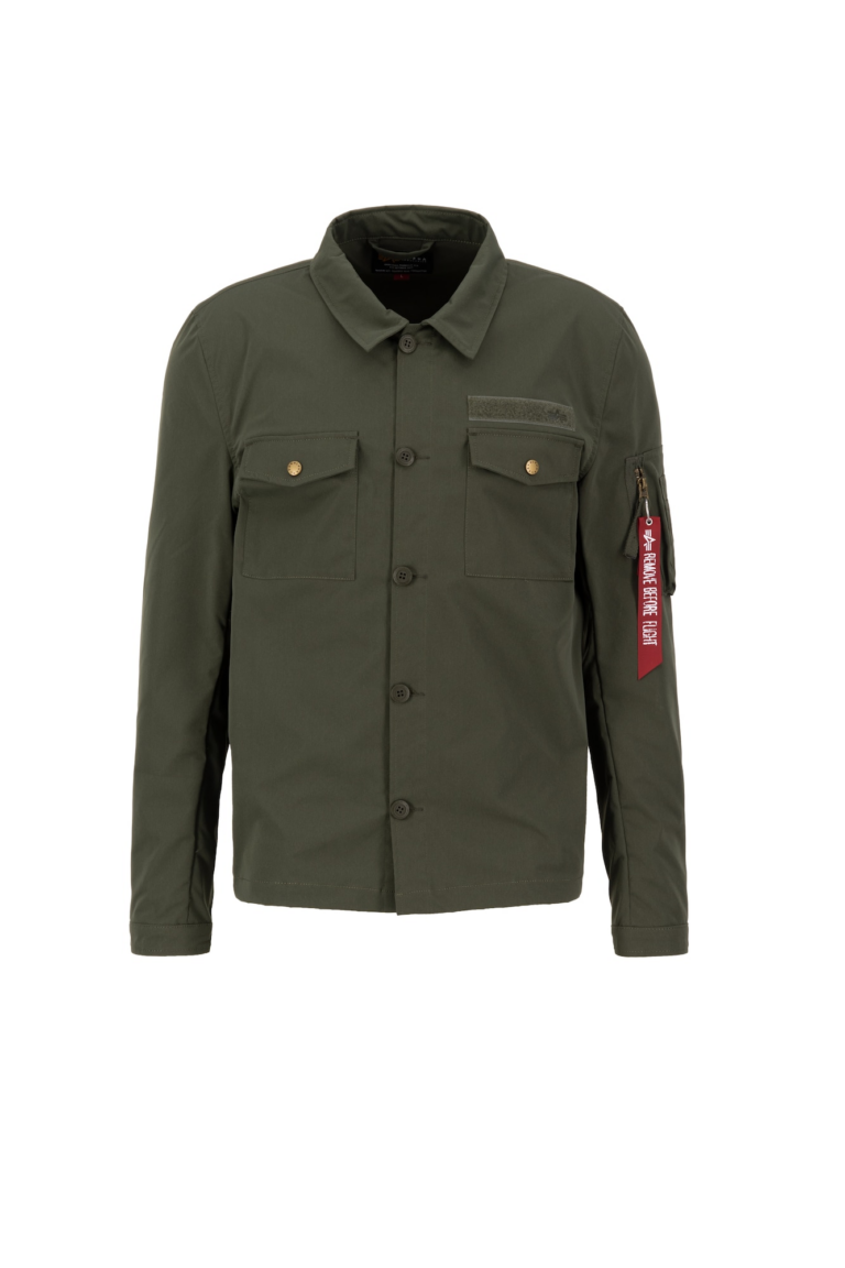 ALPHA INDUSTRIES Átmeneti dzseki  khaki / piros / fehér-Hungary