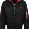 ALPHA INDUSTRIES Átmeneti dzseki  piros / fekete-hu