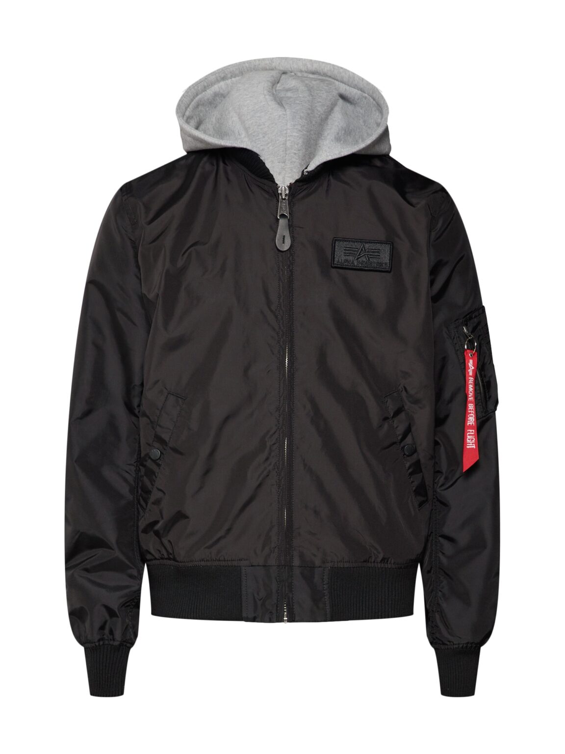ALPHA INDUSTRIES Átmeneti dzseki  szürke melír / fekete