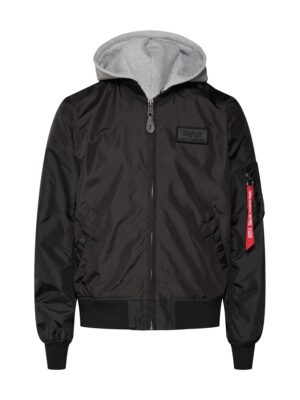 ALPHA INDUSTRIES Átmeneti dzseki  szürke melír / fekete