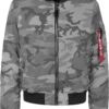 ALPHA INDUSTRIES Átmeneti dzseki  szürke / sötétszürke / rubinvörös / fekete-hu