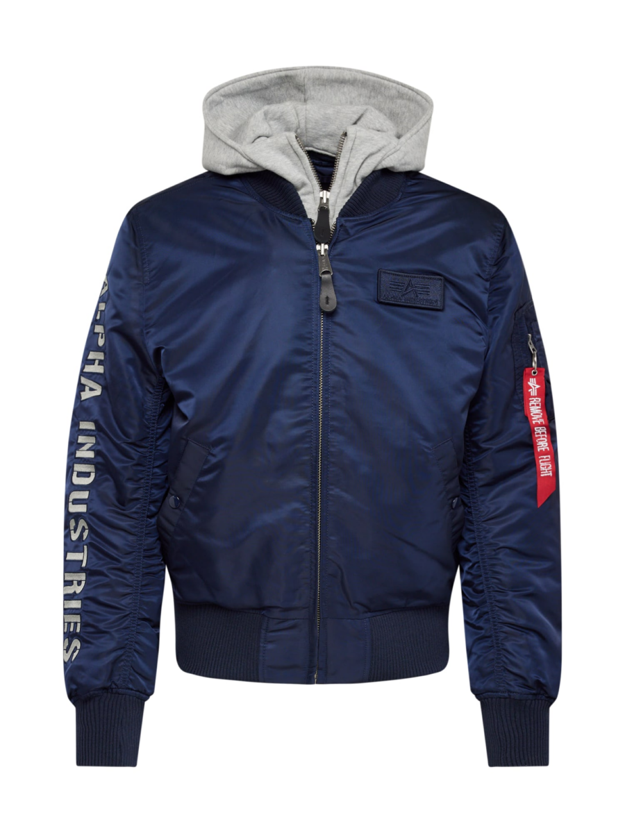 ALPHA INDUSTRIES Átmeneti dzseki  tengerészkék / szürke melír / piros / fehér-Ár