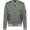ALPHA INDUSTRIES Átmeneti dzseki  világosszürke / khaki / piros / fekete-hu