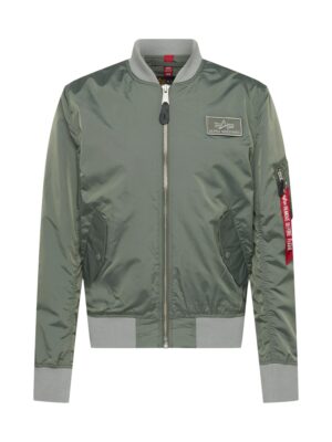 ALPHA INDUSTRIES Átmeneti dzseki  világosszürke / khaki / piros / fekete-hu