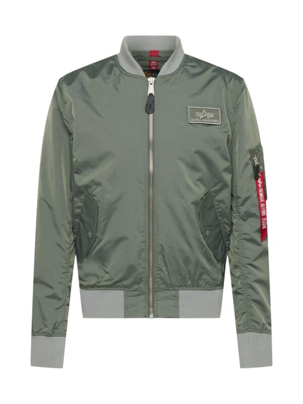 ALPHA INDUSTRIES Átmeneti dzseki  világosszürke / khaki / piros / fekete-hu
