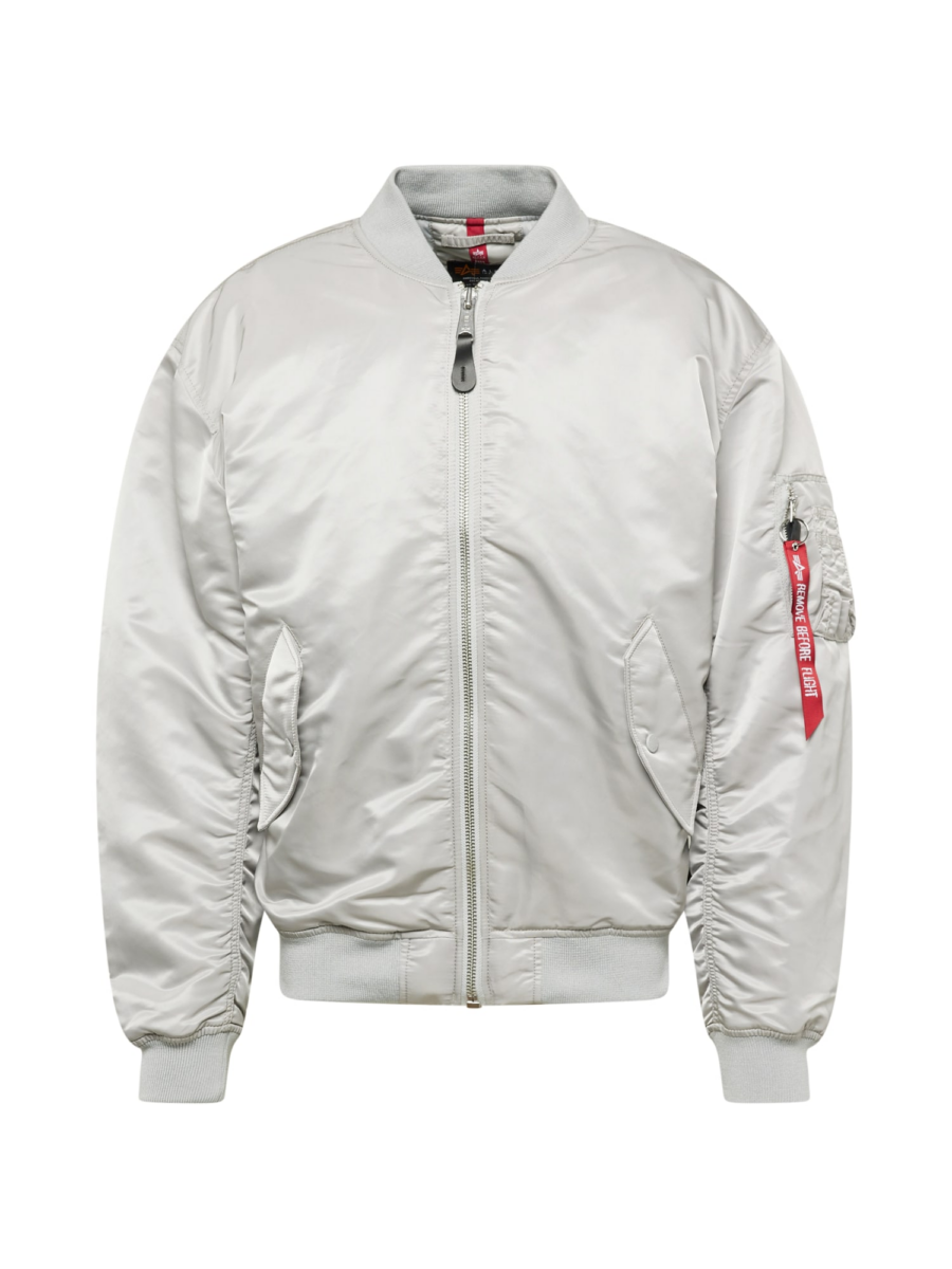 ALPHA INDUSTRIES Átmeneti dzseki  világosszürke / piros-Ár
