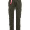 ALPHA INDUSTRIES Cargo nadrágok 'Agent'  khaki / piros / fehér