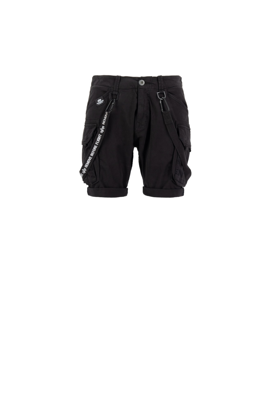 ALPHA INDUSTRIES Cargo nadrágok  fekete / fehér-Hungary