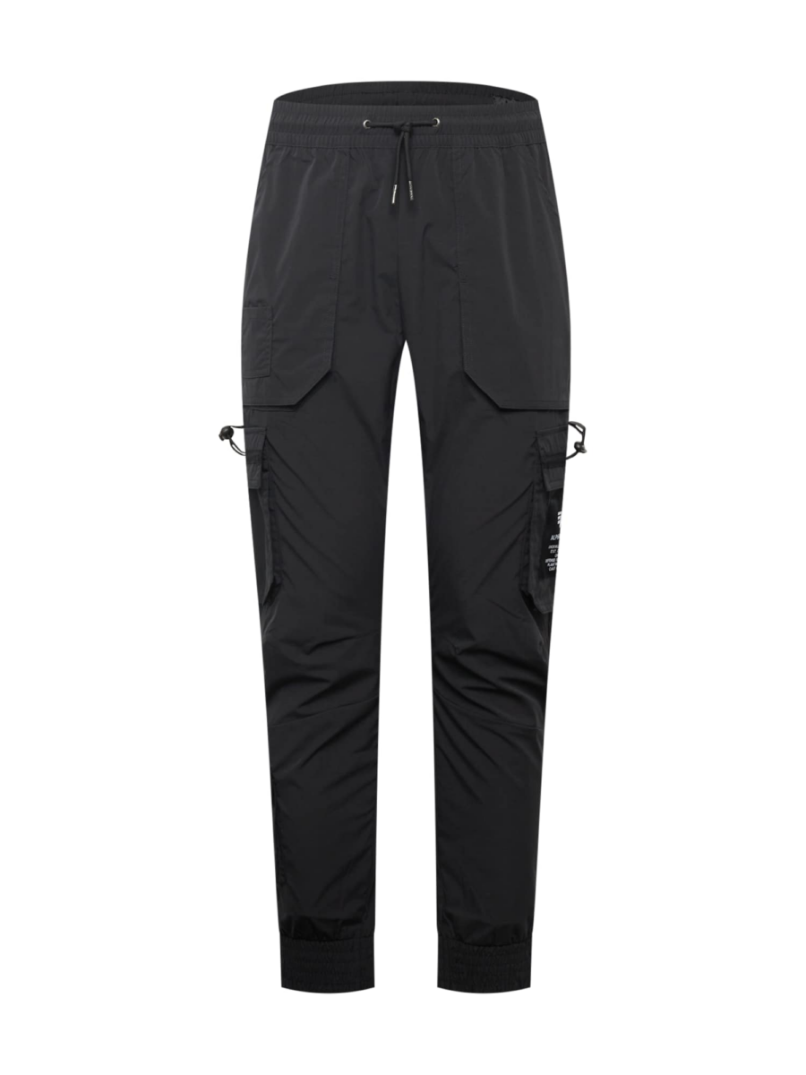 ALPHA INDUSTRIES Cargo nadrágok  fekete / fehér-Hungary