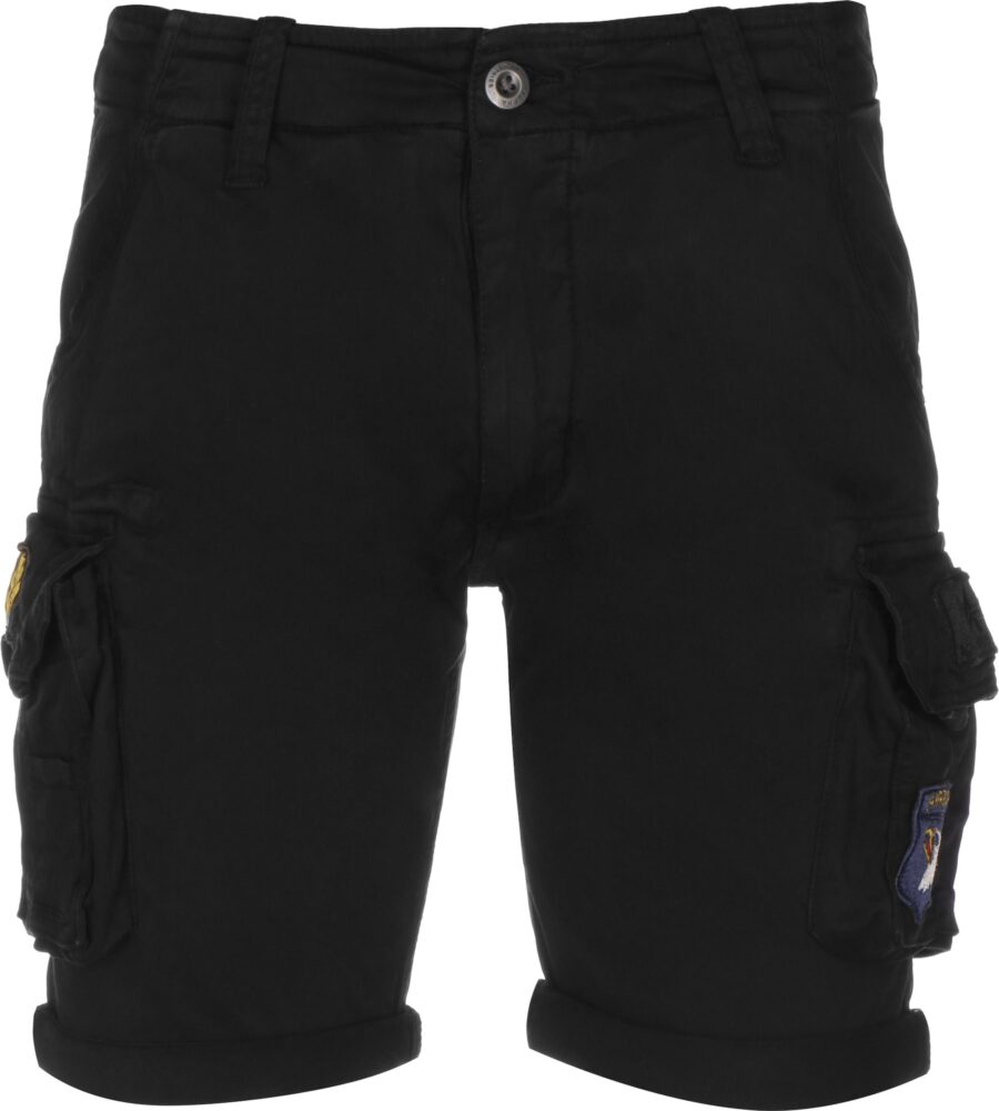 ALPHA INDUSTRIES Cargo nadrágok  füstkék / piros / fekete