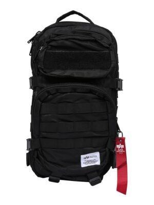 ALPHA INDUSTRIES Hátizsák  fekete / fehér-hu