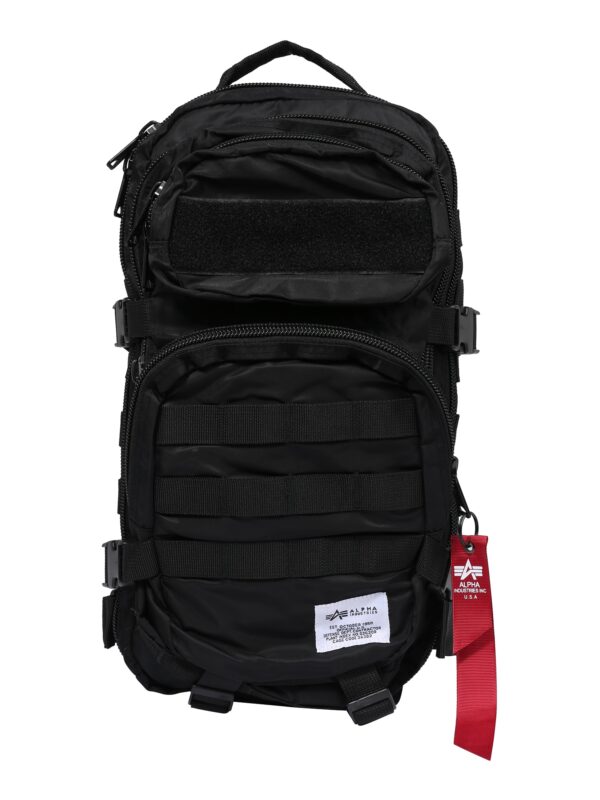 ALPHA INDUSTRIES Hátizsák  fekete / fehér-hu