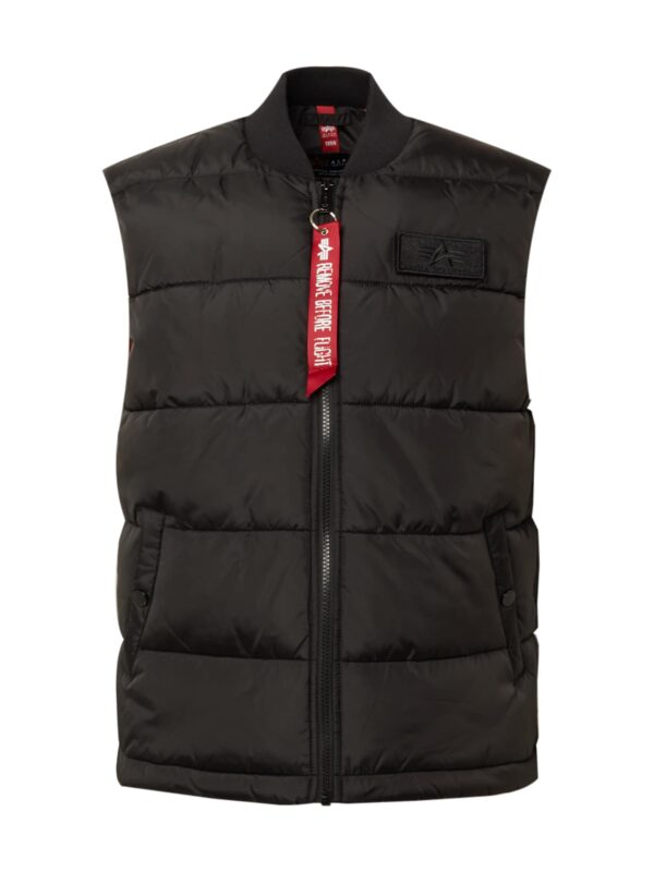 ALPHA INDUSTRIES Mellény  piros / fekete / fehér-hu