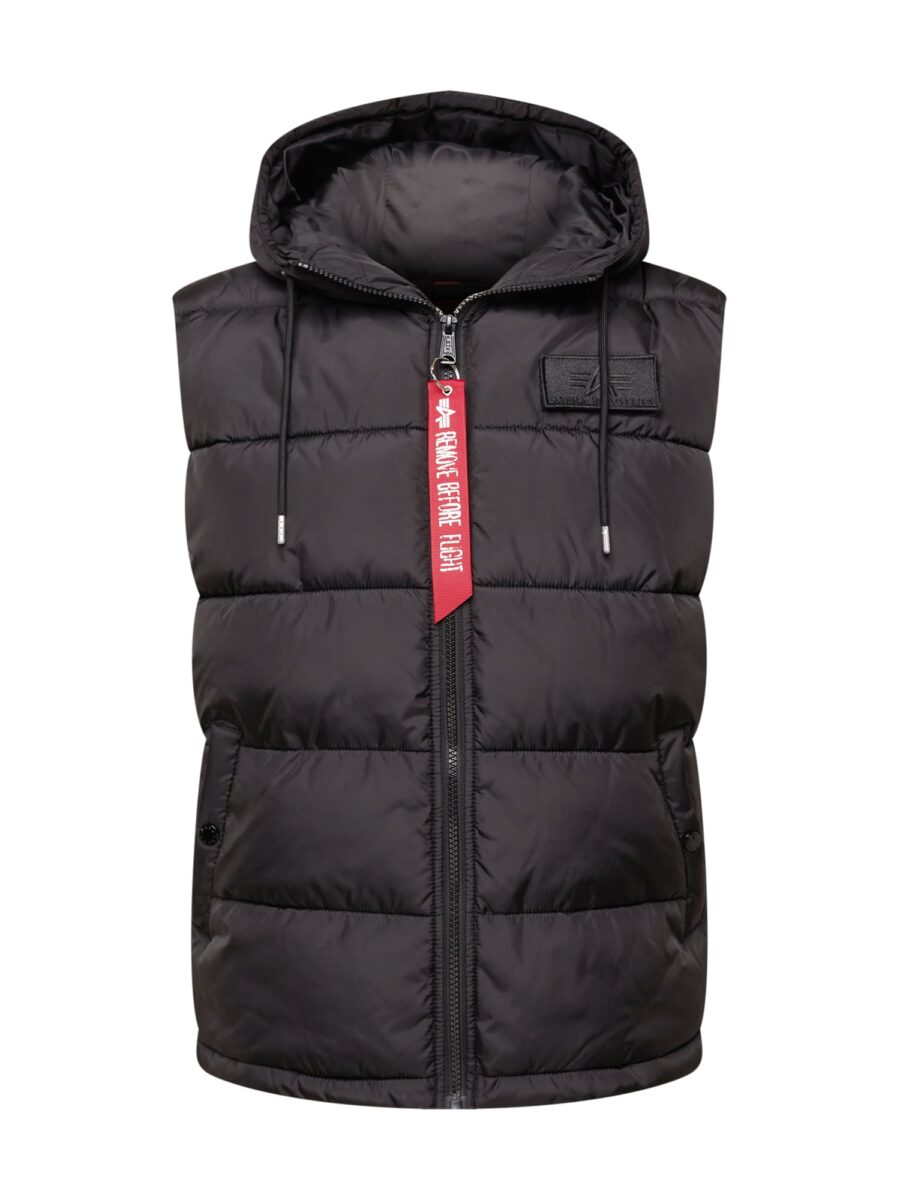 ALPHA INDUSTRIES Mellény  piros / fekete / fehér-hu