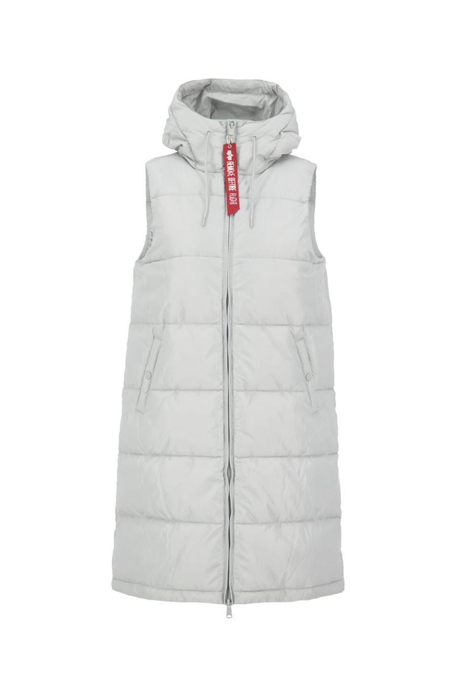 ALPHA INDUSTRIES Mellény  szürke / piros / fehér-Ár