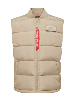 ALPHA INDUSTRIES Mellény  világos bézs / piros / fehér-Ár