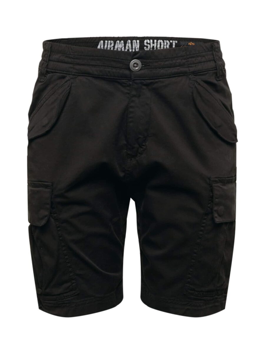 ALPHA INDUSTRIES Nadrág 'Airman'  fekete-hu