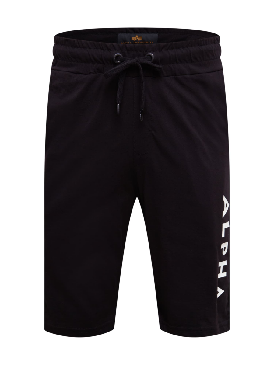 ALPHA INDUSTRIES Nadrág  fekete / fehér-Hungary