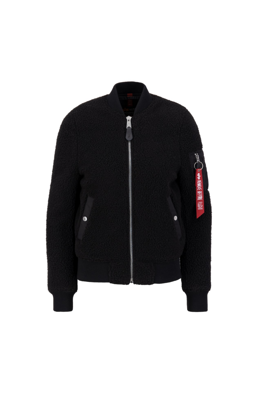 ALPHA INDUSTRIES Polár dzseki  vérvörös / fekete-Hungary
