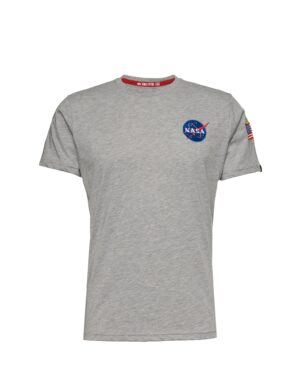 ALPHA INDUSTRIES Póló 'Space Shuttle'  kék / sárga / szürke melír / fekete / fehér