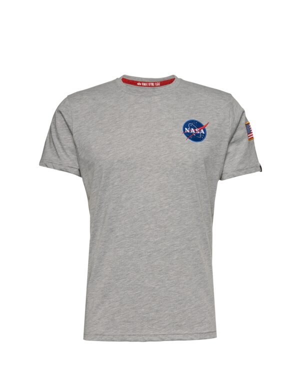 ALPHA INDUSTRIES Póló 'Space Shuttle'  kék / sárga / szürke melír / fekete / fehér