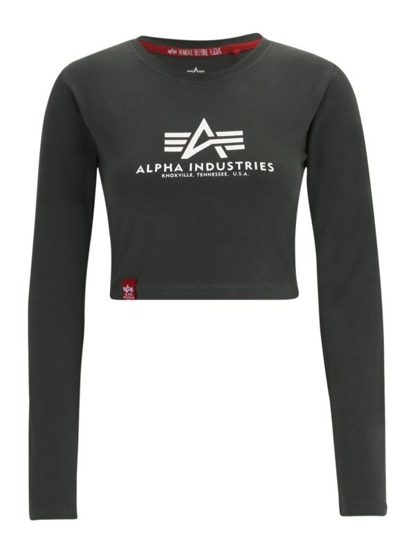 ALPHA INDUSTRIES Póló  antracit / fehér-Ár