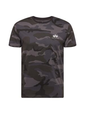 ALPHA INDUSTRIES Póló  antracit / grafit / sötétszürke / fehér-hu