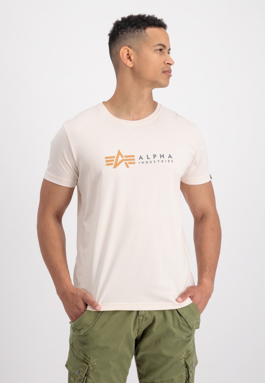 ALPHA INDUSTRIES Póló  bézs / szürke / narancs-Hungary