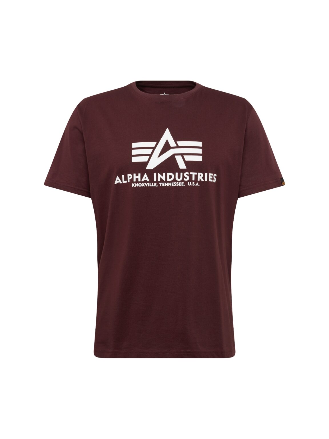 ALPHA INDUSTRIES Póló  borvörös / fehér