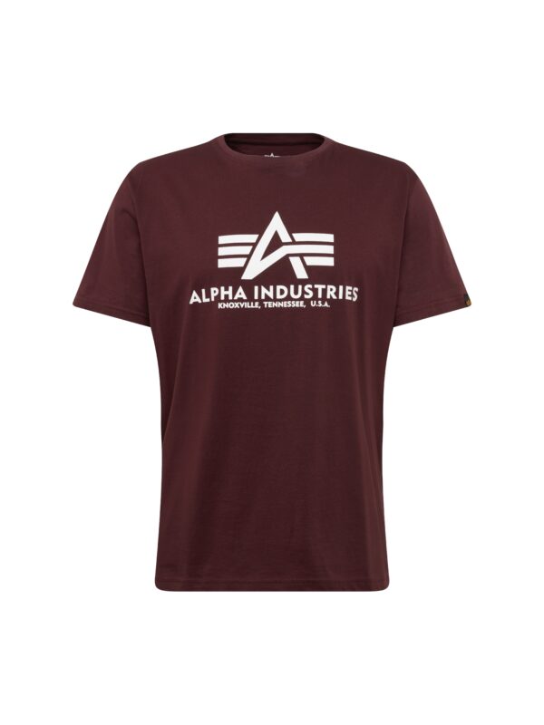 ALPHA INDUSTRIES Póló  borvörös / fehér