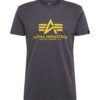 ALPHA INDUSTRIES Póló  citromsárga / sötétszürke