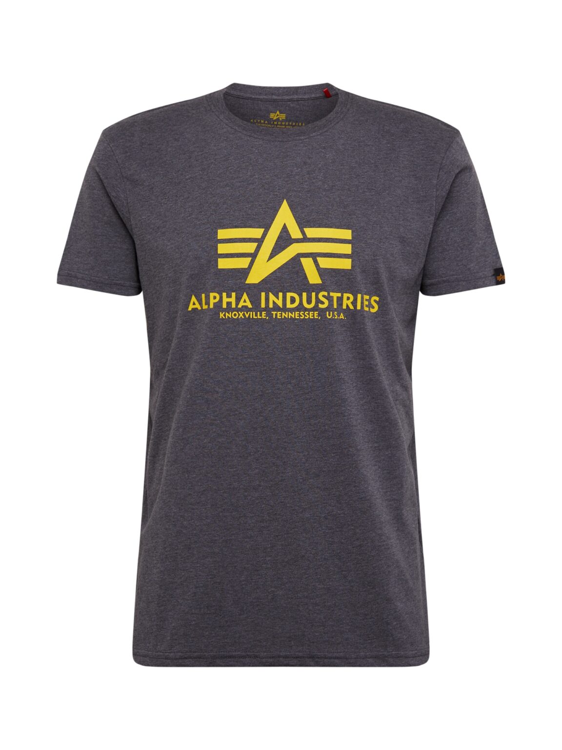 ALPHA INDUSTRIES Póló  citromsárga / sötétszürke