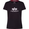 ALPHA INDUSTRIES Póló  fekete / fehér