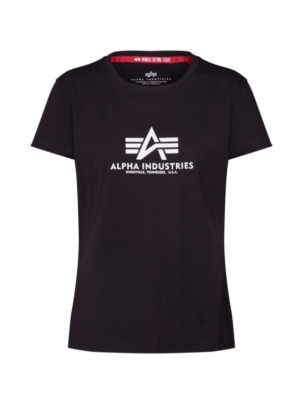 ALPHA INDUSTRIES Póló  fekete / fehér