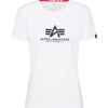 ALPHA INDUSTRIES Póló  fekete / fehér