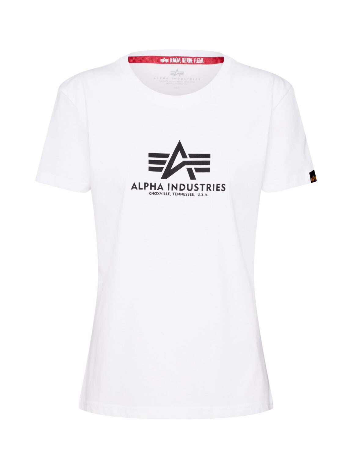 ALPHA INDUSTRIES Póló  fekete / fehér