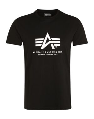 ALPHA INDUSTRIES Póló  fekete / fehér