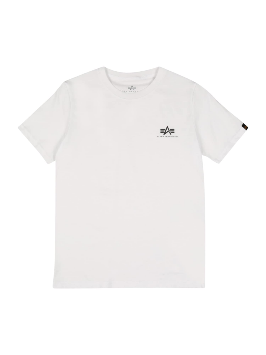 ALPHA INDUSTRIES Póló  fekete / fehér-Hungary