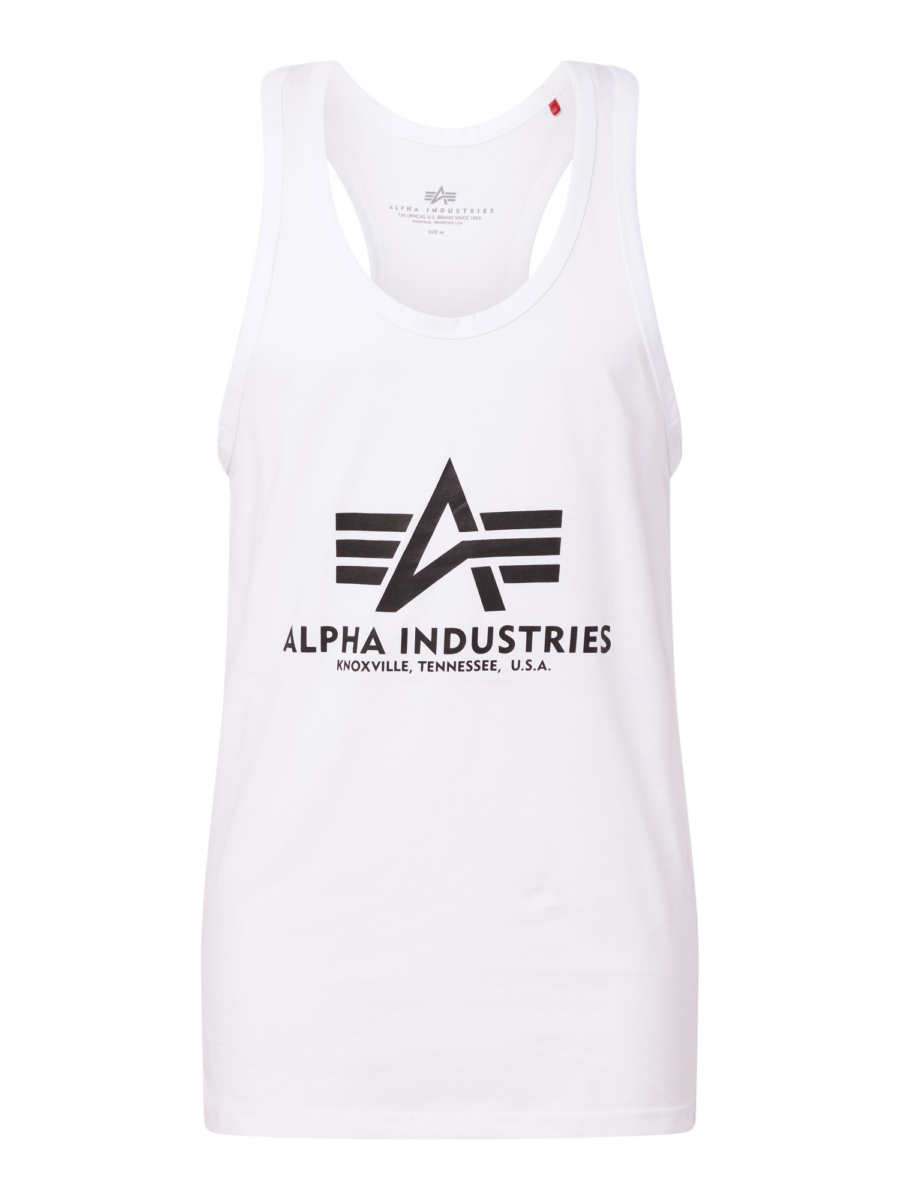 ALPHA INDUSTRIES Póló  fekete / fehér-Hungary