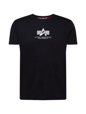ALPHA INDUSTRIES Póló  fekete / fehér-hu